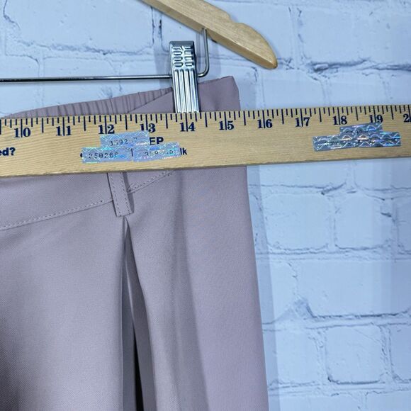 Hiute Monte Pants Women Size Large Rose Flat Wide Leg Trousure Office Preppy - Picture 4 of 9